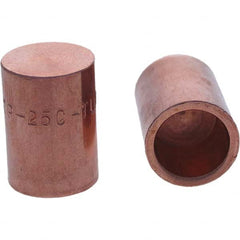 Tuffaloy - Spot Welder Tips For Use With: 5RW Cap Taper Electrode Holder Type: Female Cap C Nose (Flat) - A1 Tooling