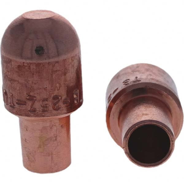 Tuffaloy - Spot Welder Tips For Use With: 5RW Cap Taper Electrode Holder Type: Male Cap B Nose (Dome) - A1 Tooling