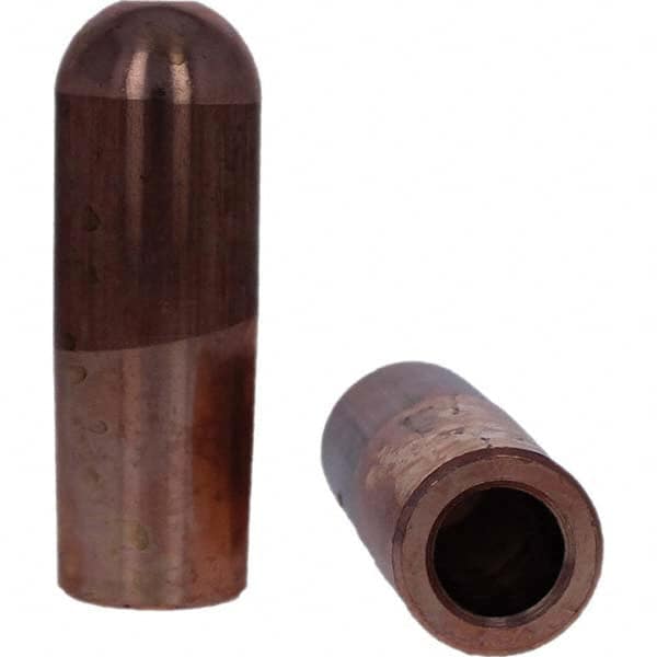 Tuffaloy - Spot Welder Tips For Use With: 7RW Electrode Holder Type: Straight Tip B Nose (Dome) - A1 Tooling