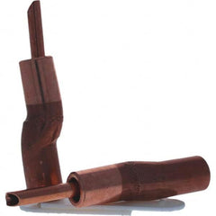 Spot Welder Tips; Tip Type: Bent Shank for 5RW Male Cap; Material: RWMA Class 2 - C18200; Type: Bent Shank for 5RW Male Cap