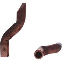 Spot Welder Tips; Tip Type: Double Bend Tip D Nose (Offset); Material: RWMA Class 3 - C18000; Type: Double Bend Tip D Nose (Offset)