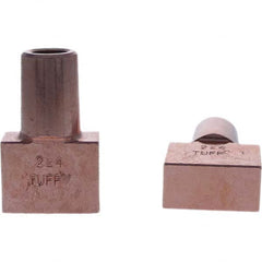 Tuffaloy - Spot Welder Tips For Use With: 5RW Electrode Holder Type: Backup Electrode Rectangular Face - A1 Tooling