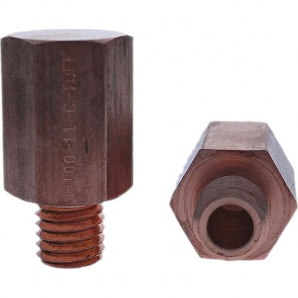 Tuffaloy - Spot Welder Tips For Use With: 3/4-10 Threaded Electrode Holder Type: Threaded Tip C Nose (Flat) - A1 Tooling