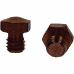 Tuffaloy - Spot Welder Tips For Use With: 3/8-16 Threaded Electrode Holder Type: Threaded Tip E Nose (Truncated) - A1 Tooling