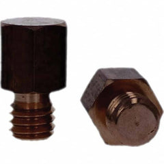 Tuffaloy - Spot Welder Tips For Use With: 3/8-16 Threaded Electrode Holder Type: Threaded Tip C Nose (Flat) - A1 Tooling