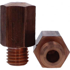 Tuffaloy - Spot Welder Tips For Use With: 5/8-11 Threaded Electrode Holder Type: Threaded Tip E Nose (Truncated) - A1 Tooling