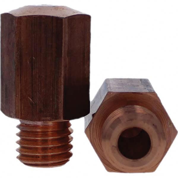 Tuffaloy - Spot Welder Tips For Use With: 3/4-10 Threaded Electrode Holder Type: Threaded Tip E Nose (Truncated) - A1 Tooling