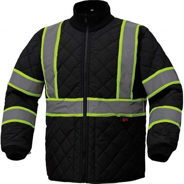 GSS Safety - Size XL Black Waterproof & Wind Resistant Jacket - A1 Tooling