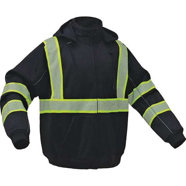 GSS Safety - Size 3XL Black High Visibility Sweatshirt - A1 Tooling