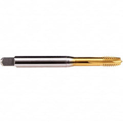 Emuge - M8x1.25 Metric 6HX 4 Flute TiN Finish HSS-E Spiral Point Tap - A1 Tooling