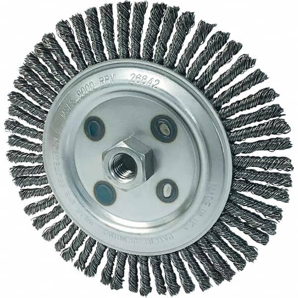 Osborn - 7" OD, 5/8-11 Arbor Hole, Stringer Bead Carbon Wheel Brush - A1 Tooling