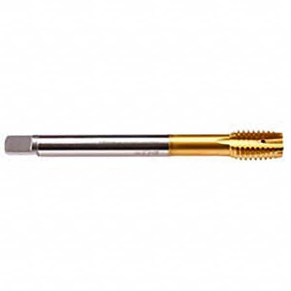 Emuge - M10x1.25 Metric Fine 6HX 4 Flute TiN Finish HSS-E Spiral Point Tap - A1 Tooling