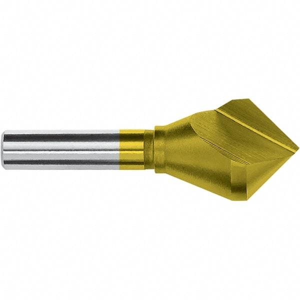 Magafor - 30mm Head Diam, 15/32" Shank Diam, 82° Cobalt Countersink - 3-5/8" OAL, Single End, Straight Shank, Right Hand Cut - A1 Tooling