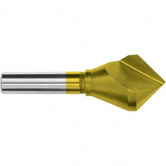 Magafor - 1/4" Head Diam, 1/4" Shank Diam, 82° Cobalt Countersink - 1-1/2" OAL, Single End, Straight Shank, Right Hand Cut - A1 Tooling