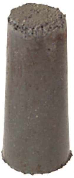 Cratex - 3/8" Max Diam x 7/8" Long, Taper, Rubberized Point - Fine Grade, Silicon Carbide, 1/8" Arbor Hole, Unmounted - A1 Tooling