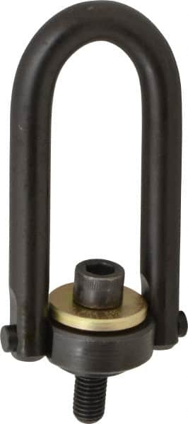 Jergens - 4,000 Lb Load Capacity Safety Engineered Center Pull Hoist Ring - 60 Ft/Lb Torque, 5/8 - 11 Thread, Alloy Steel - A1 Tooling