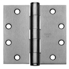 Stanley - 4-1/2" Long x 5" Wide Grade 1 304 Stainless Steel Full Mortise Ball Bearing Commercial Hinge - A1 Tooling