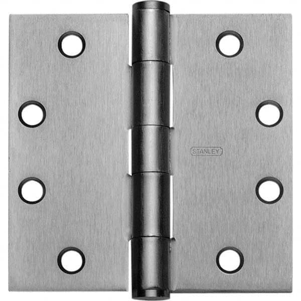 4″ Long x 4″ Wide Grade 1 Steel Full Mortise Commercial Hinge Oil Rubbed Bronze Finish, 5 Knuckles, 8 Holes