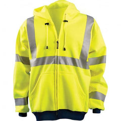 OccuNomix - Size S Hi-Viz Yellow High Visibility Sweatshirt - A1 Tooling