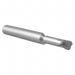 Helical Flute Thread Mill: 1/4, Internal & External, 3 Flute, Solid Carbide 28 TPI, AM210 Coated