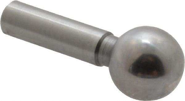 Jergens - 1/4" Ball Diam, 1/8" Shank Diam, Steel Standard Tooling Ball - 9/16" Ball Center to Shank Bottom - A1 Tooling