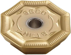 Seco - OFER070405 ME15 Grade F40M Carbide Milling Insert - TiAlN/TiN Finish, 0.18" Thick, 0.706" Inscribed Circle - A1 Tooling