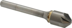 SGS - 1/2" Head Diam, 1/4" Shank Diam, 6 Flute 90° Solid Carbide Countersink - A1 Tooling