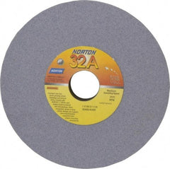 Norton - 7" Diam x 1-1/4" Hole x 3/4" Thick, K Hardness, 80 Grit Surface Grinding Wheel - Aluminum Oxide, Medium Grade, 3,600 Max RPM, Vitrified Bond - A1 Tooling