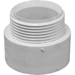 Drain, Waste & Vent Pipe Fittings; Type: Male Adapter; Fitting Size: 2 in; Material: PVC; Material: PVC; End Connection: Hub x MIPT; Fitting Type: Male Adapter; Fitting Size: 2 in; Material: PVC