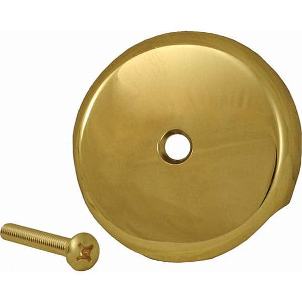 Jones Stephens - Shower Heads & Accessories Type: Overflow Plate Finish/Coating: Polished Brass - A1 Tooling