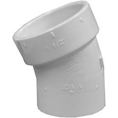 Plastic Pipe Fittings; Fitting Type: Street Elbow; Fitting Size: 4 in; Material: PVC; End Connection: Hub x Spig; Color: White; Schedule: 40