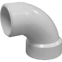 Plastic Pipe Fittings; Fitting Type: Elbow; Fitting Size: 1-1/2 in; Material: PVC; End Connection: Spig x Hub; Color: White