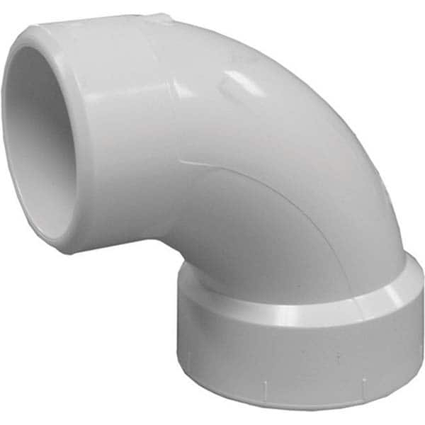 Plastic Pipe Fittings; Fitting Type: Street Elbow; Fitting Size: 2 in; Material: PVC; End Connection: Spig x Hub; Color: White