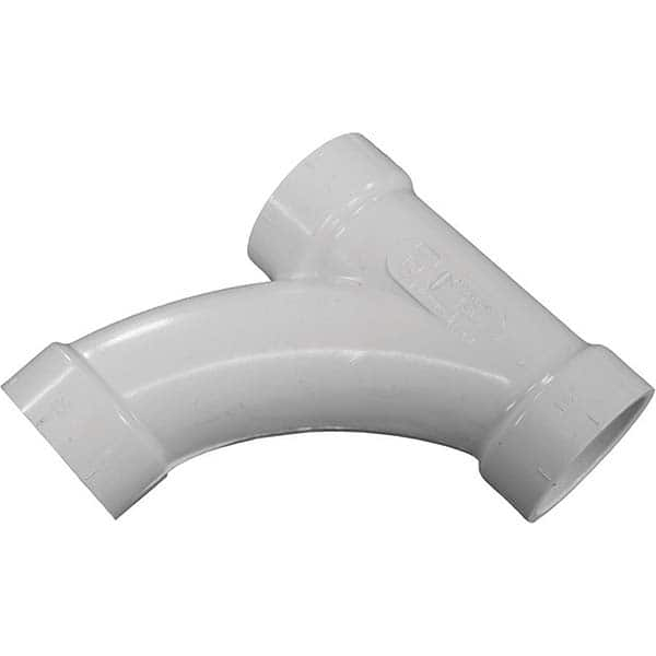 Drain, Waste & Vent Pipe Fittings; Type: Long Turn Tee Wye; Fitting Size: 3 x 2-1/2 in; Material: PVC; Material: PVC; End Connection: Hub x Hub; Fitting Type: Long Turn Tee Wye; Fitting Size: 3 x 2-1/2 in; Material: PVC