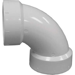 Plastic Pipe Fittings; Fitting Type: Elbow; Material: PVC; End Connection: Hub x Hub; Color: White; Schedule: 40