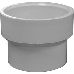 Plastic Pipe Fittings; Fitting Type: Reducer; Fitting Size: 2 x 1/2 in; Material: PVC; End Connection: Hub x Hub; Color: White