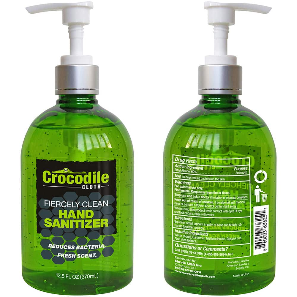 Crocodile Cloth - 12 oz Pump Bottle Gel Hand Sanitizer - A1 Tooling