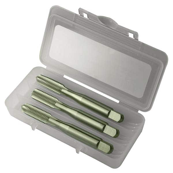 Greenfield Threading - Tap Sets Thread Size: 1/4 - 20 Number of Flutes: 4 - A1 Tooling