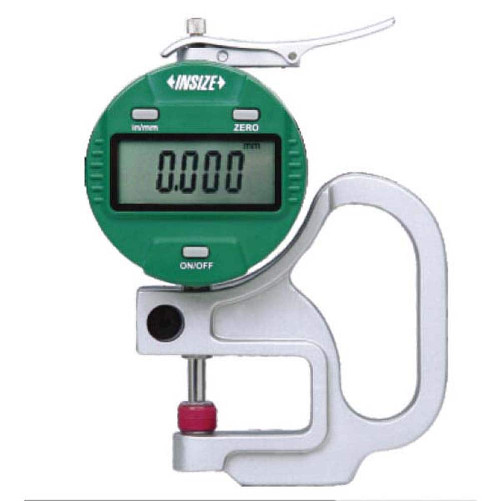 Insize USA LLC - Electronic Thickness Gages; Minimum Measurement (mm): 0.00 ; Minimum Measurement (Decimal Inch): 0.0000 ; Maximum Measurement (Inch): 0.4000 ; Maximum Measurement (Decimal Inch): 0.4000 ; Maximum Measurement (mm): 10.00 ; Resolution (mm) - Exact Industrial Supply