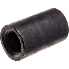 Black Reducing Coupling: 1 x 1/2″, Threaded Steel, Black Finish, Class 3000, ANSI/ASME B1.20.1, ANSI/ASME B16.11-MSS SP-83 & ASTM A105