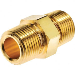 USA Sealing - 1/4" Brass Pipe Hex Nipple - A1 Tooling