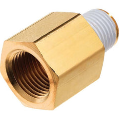 USA Sealing - 1/2 x 3/8" Brass Pipe Reducing Adapter - A1 Tooling