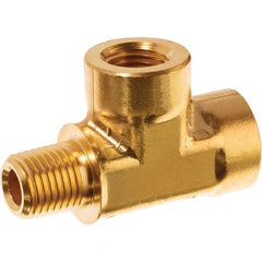 USA Sealing - 3/8" Brass Pipe Run Tee - A1 Tooling