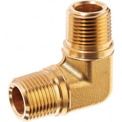 USA Sealing - 1/2" Brass Pipe 90° Male Elbow - A1 Tooling