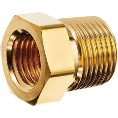 USA Sealing - 3/8 x 1/4" Brass Pipe Hex Bushing - A1 Tooling