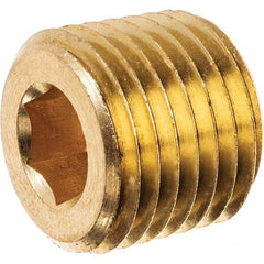 USA Sealing - 3/4" Brass Pipe Hex Socket Plug - A1 Tooling