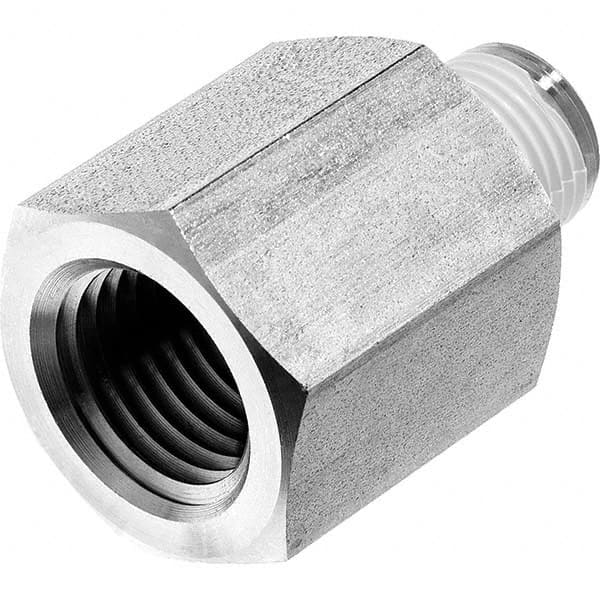 USA Sealing - 1/4 x 1/8" Galvanized Steel Pipe Reducing Adapter - A1 Tooling