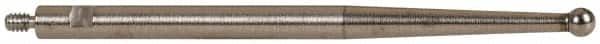 TESA Brown & Sharpe - 2mm Ball Diam, Steel, Ball Test Indicator Contact Point - 1-7/16" Contact Point Length, Use with Brown & Sharpe BesTest 599 Series - A1 Tooling