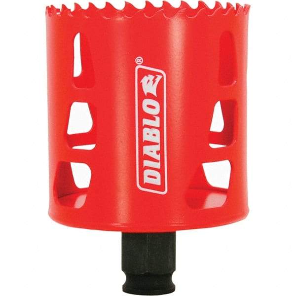 Freud - 2-1/2" Diam, 2-3/8" Cutting Depth, Hole Saw - Bi-Metal Saw, Toothed Edge - A1 Tooling