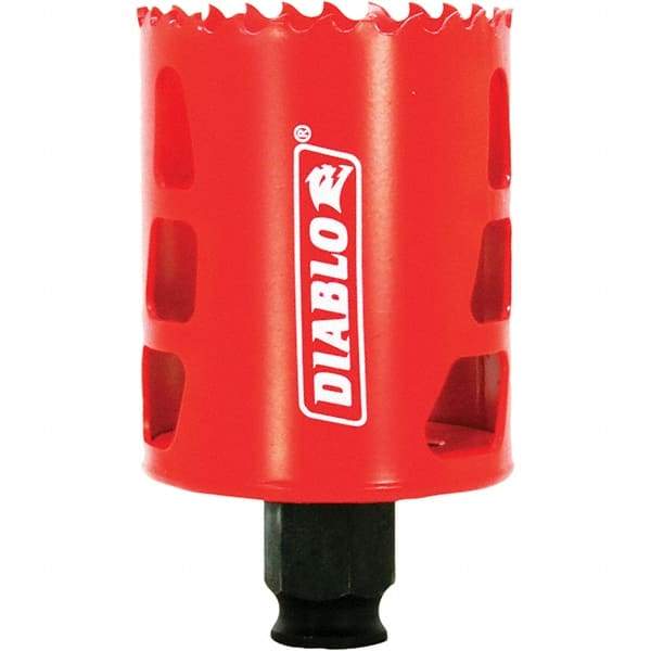 Freud - 2-1/8" Diam, 2-3/8" Cutting Depth, Hole Saw - Bi-Metal Saw, Toothed Edge - A1 Tooling